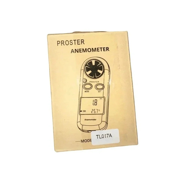 Proster PST-TL017 Handheld Anemometer Wind Speed Temperature NEEDS BATTERY (S-8) - Picture 1 of 2